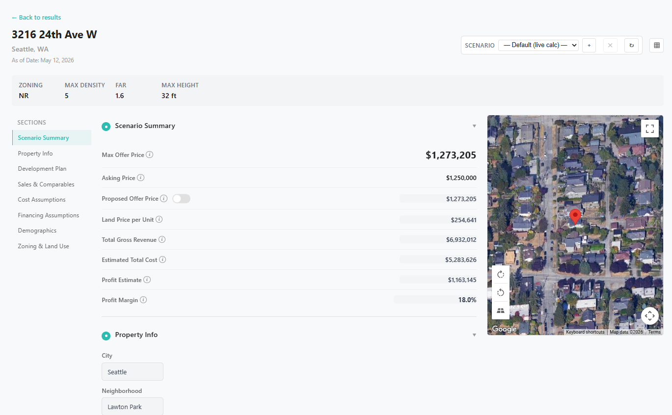 Urban Lynx — Seattle site feasibility at a glance